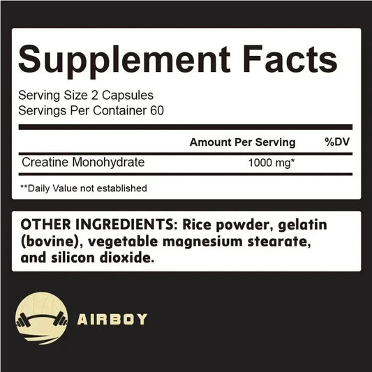 Creatine Monohydrate Supplement for Muscle Strength